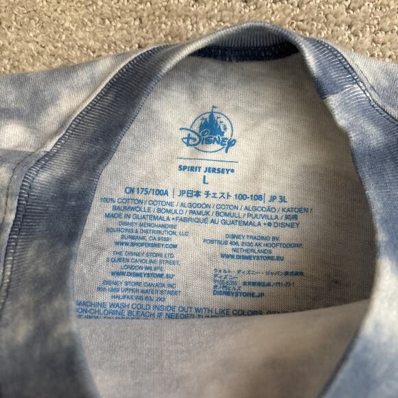 Disney Spirit Jersey Pullover Womens Sz L Stitch Walt Disney World 626 Tie Dye - Picture 5 of 10